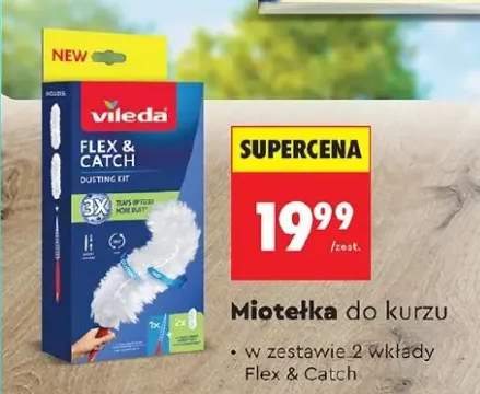 Miotełka do kurzu w zestawie 2 wkłady Flex & Catch