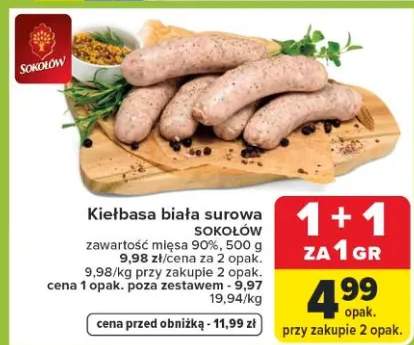 Kiełbasa biała surowa