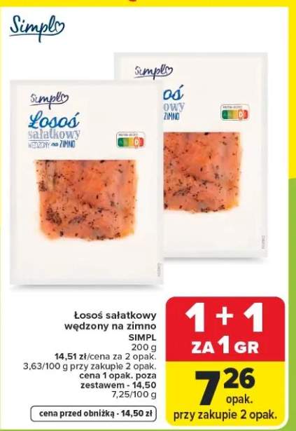 Łosoś sałatkowy wędzony na zimno