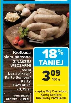 Kiełbasa biała parzona z naszej wędźarni