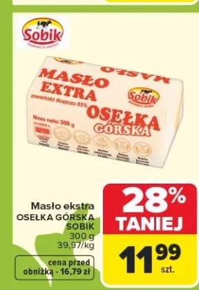 Masło ekstra OSEŁKA GÓRSKA