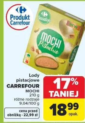 Lody pistacjowe mochi