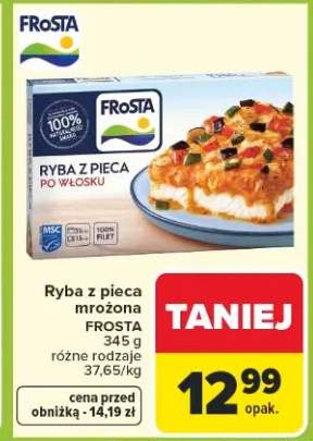 Ryba z pieca mrożona różne rodzaje