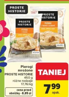 Pierogi mrożone różne rodzaje
