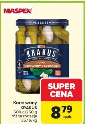 Korniszony z czosnkiem