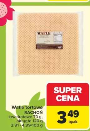 Wafle tortowe kwadratowe