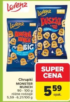 Chrupki Monster Munch 90-100g różne rodzaje