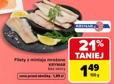 Filety z mintaja mrożone