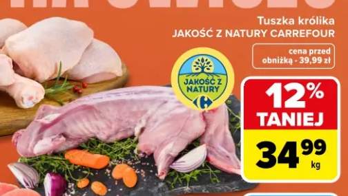 Tuszka królika jakość z natury Carrefour