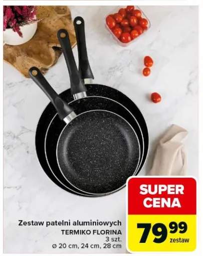 Zestaw patelni aluminiowych Termiko