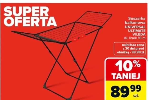 Suszarka balkonowa UNIVERSAL ULTIMATE VILEDA dl. linek 18 m