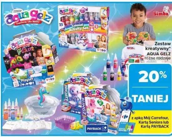 Zestaw kreatywny Aqua Gelz różne rodzaje