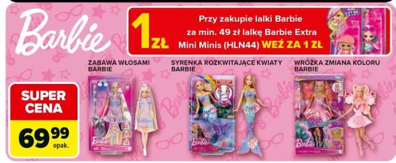 Syrenka rozkwitające kwiaty Barbie