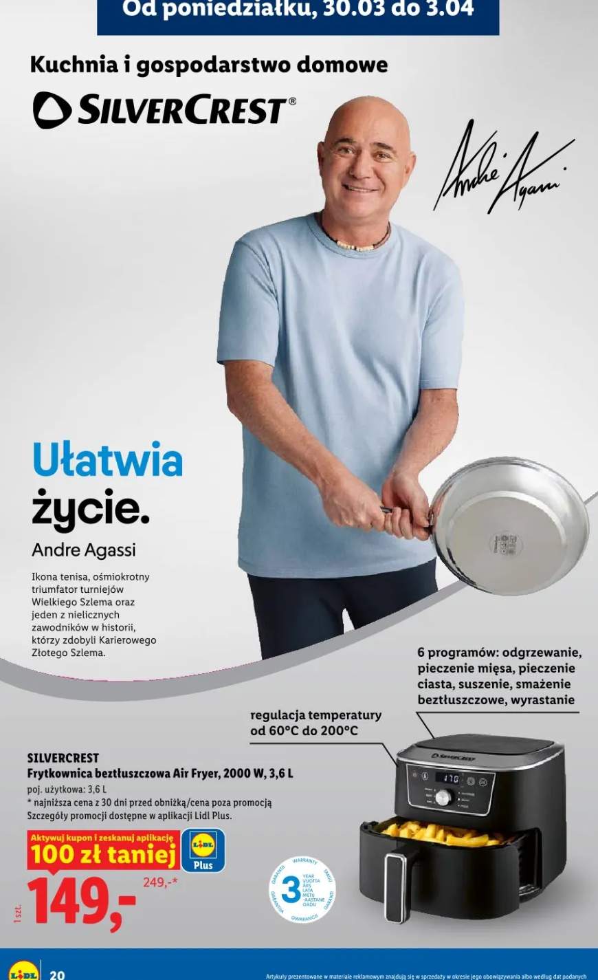 Frytkownica beztłuszczowa Air Fryer 2000W