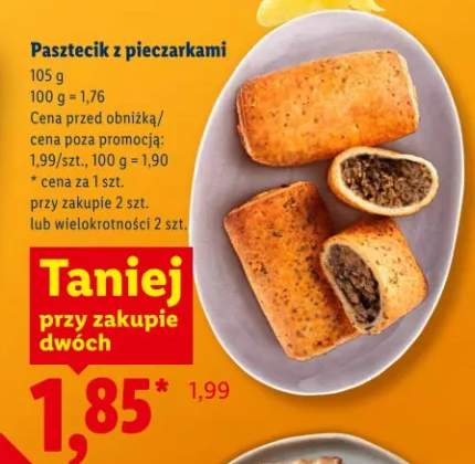 Pasztecik z pieczarkami