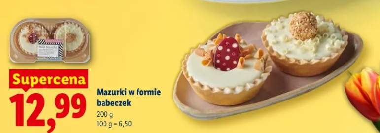 Mazurki w formie babeczek