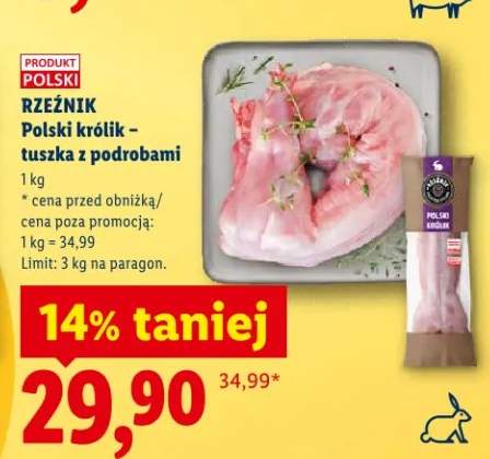Polski królik - tuszka z podrobami