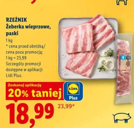 Żeberka wieprzowe, paski