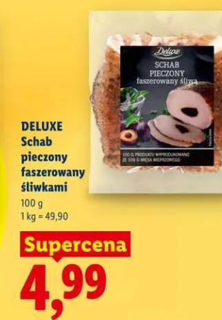 Schab pieczony faszerowany śliwkami