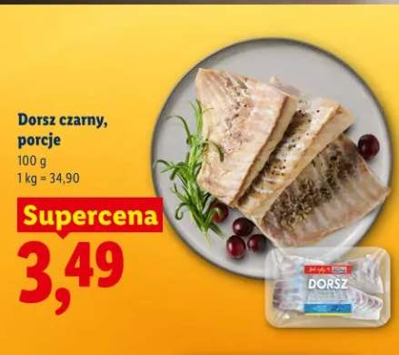 Dorsz czarny, porcje