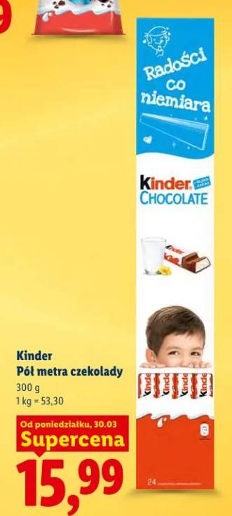 Czekolada Kinder Pół metra czekolady