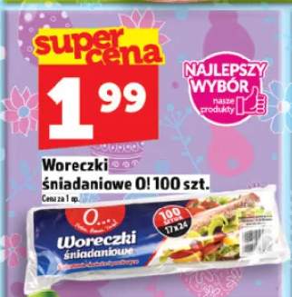 Woreczki śniadaniowe O! 100szt