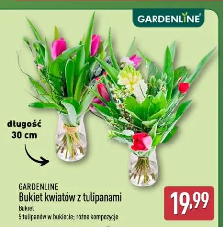 Bukiet kwiatów z tulipanami różne kompozycje