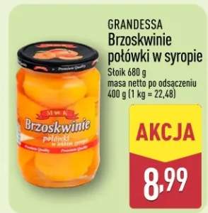 Brzoskwinie połówki w syropie