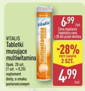 Tabletki musujące multiwitamina o smaku pomarańczowym