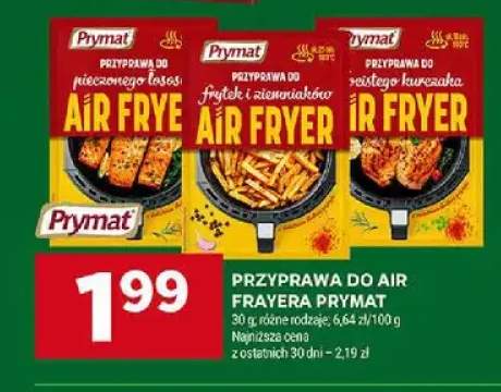 Przyprawa do air fryera pieczony łosoś, frytki cśnienialskie, złociste kuksanki