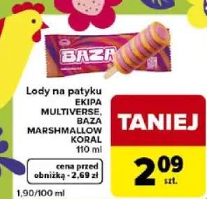 Lody na patyk ekipa multiverse, baza marshmallow koral