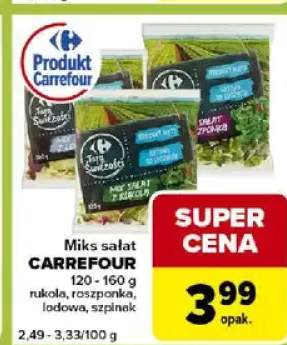 Miks sałat rukola, roszponka, lodowa, szpinak