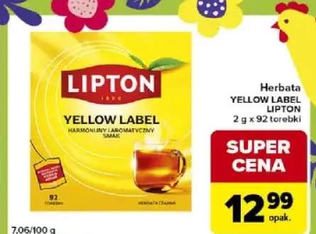 Herbata yellow label lipton