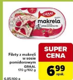 Filety z makreli w sosie pomidorowym graal