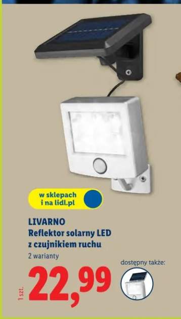 Reflektor solarny LED z czujnikiem ruchu