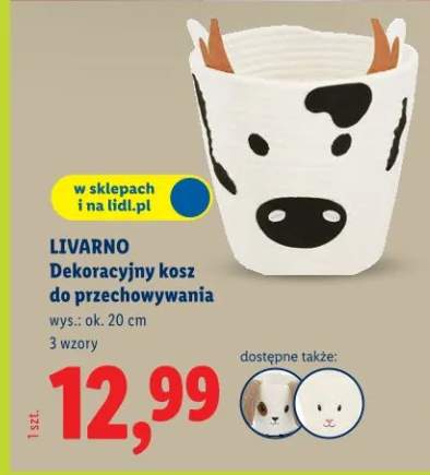 Dekoracyjny kosz do przechowywania