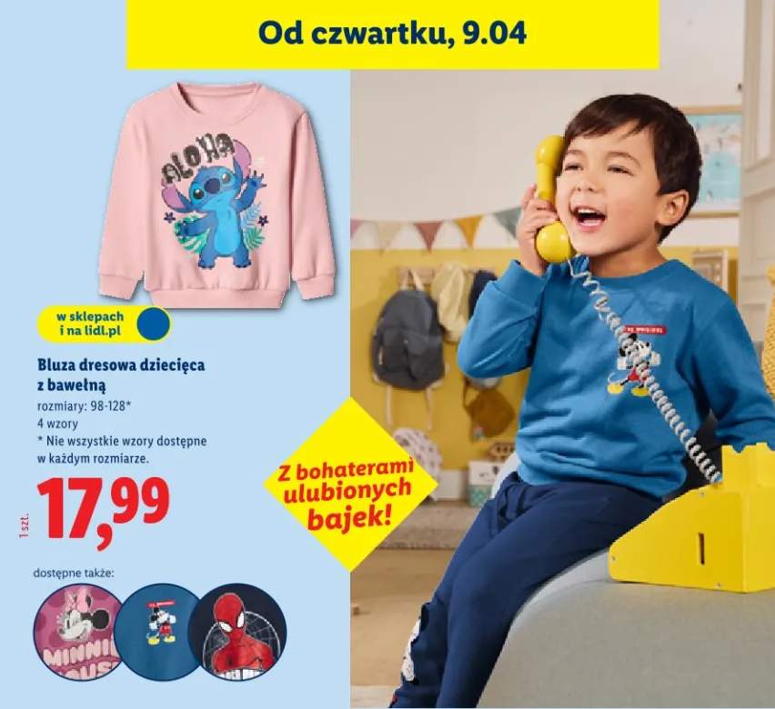 Bluza dresowa dziecięca z bawełną