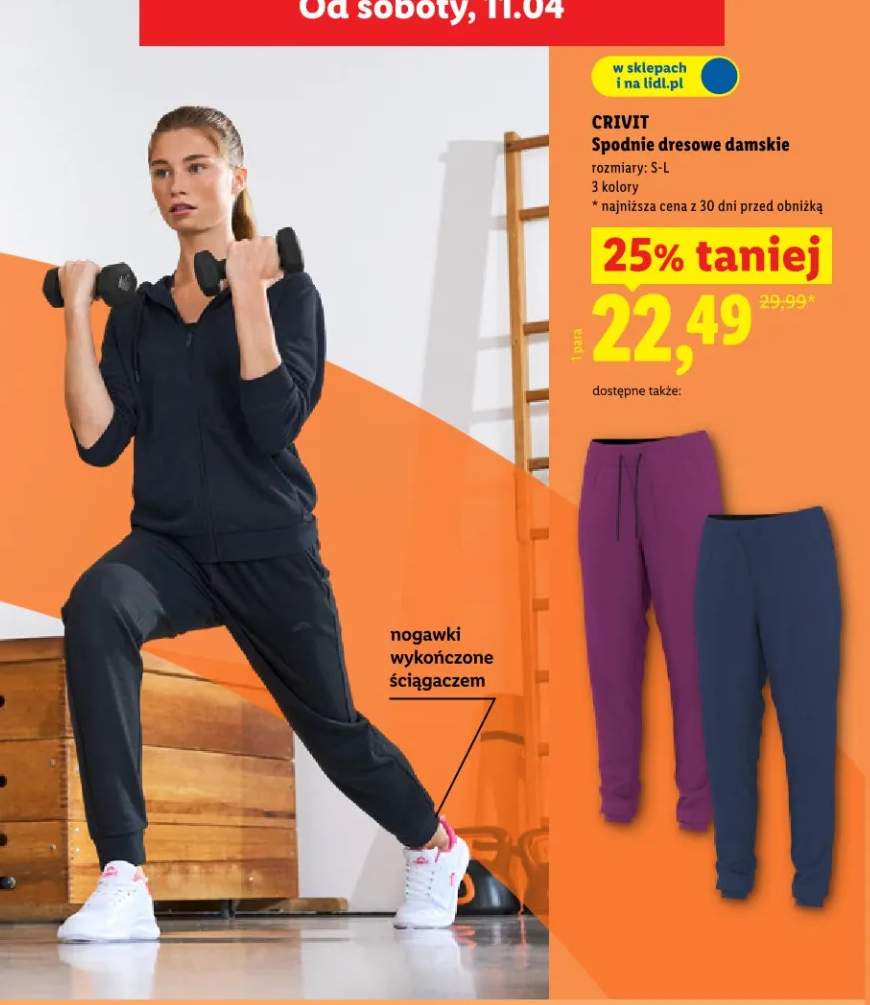 Spodnie dresowe damskie