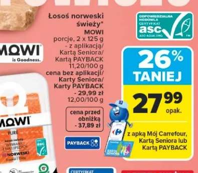 Łosoś norweski świeży porcje