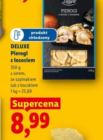 Pierogi z łososiem, z serem, ze szpinakiem lub z boczkiem