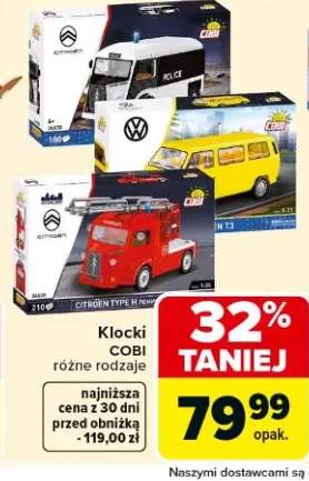 Klocki Cobi różne rodzaje