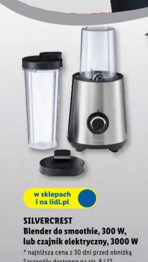 Blender do smoothie, 300W, lub czajnik elektryczny, 3000W