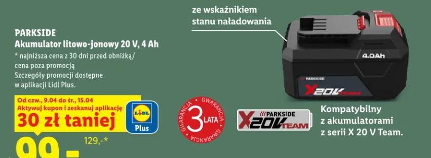 akumulator Parkside