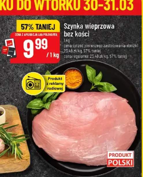 Szynka wieprzowa bez kości