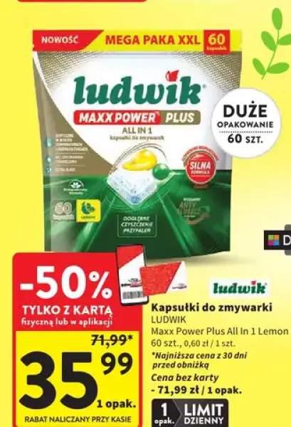 Kapsułki do zmywarki Maxx Power Plus All In 1 Lemon