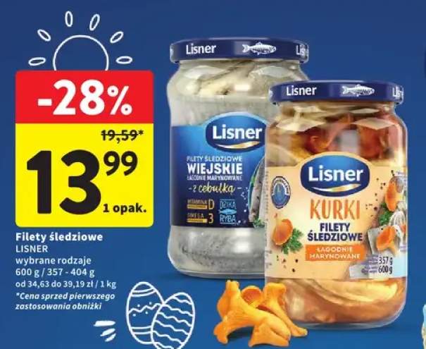 Filety śledziowe Lisner wybrane rodzaje