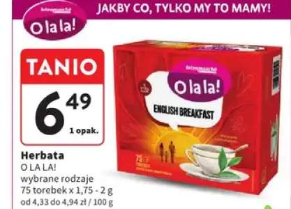 Herbata wybrane rodzaje 75 torebek x 1,75-2g