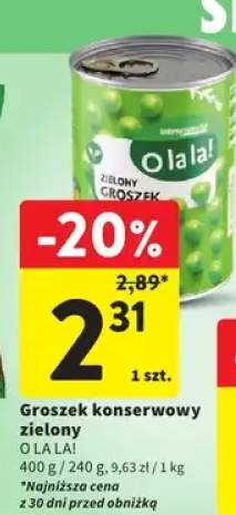 Groszek konserwowy zielony