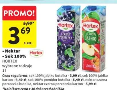 Nektar / Sok 100% wybrane rodzaje