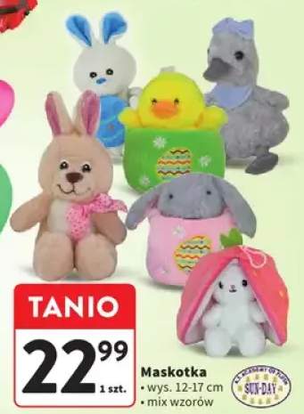 Maskotka wys. 12-17 cm mix wzorów